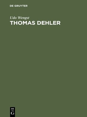 cover image of Thomas Dehler